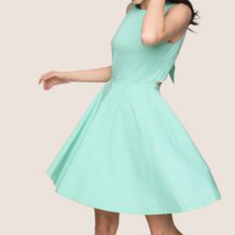 Armani Teal Fit and Flare